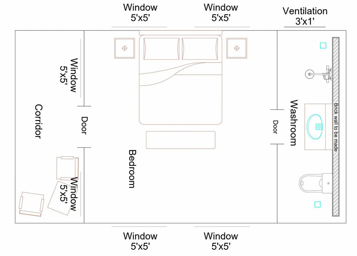36x18 Floor Plan