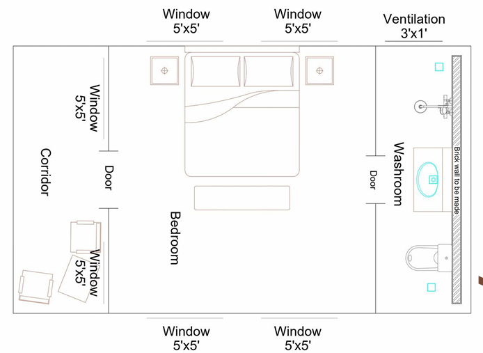 36x18 Floor Plan