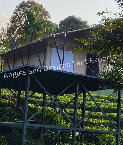 Two Conical Tent Front View